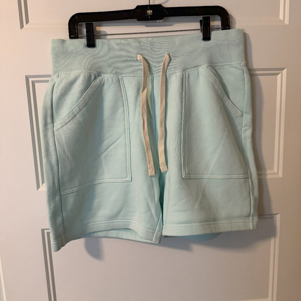 Women's Light Blue Drawstring Shorts